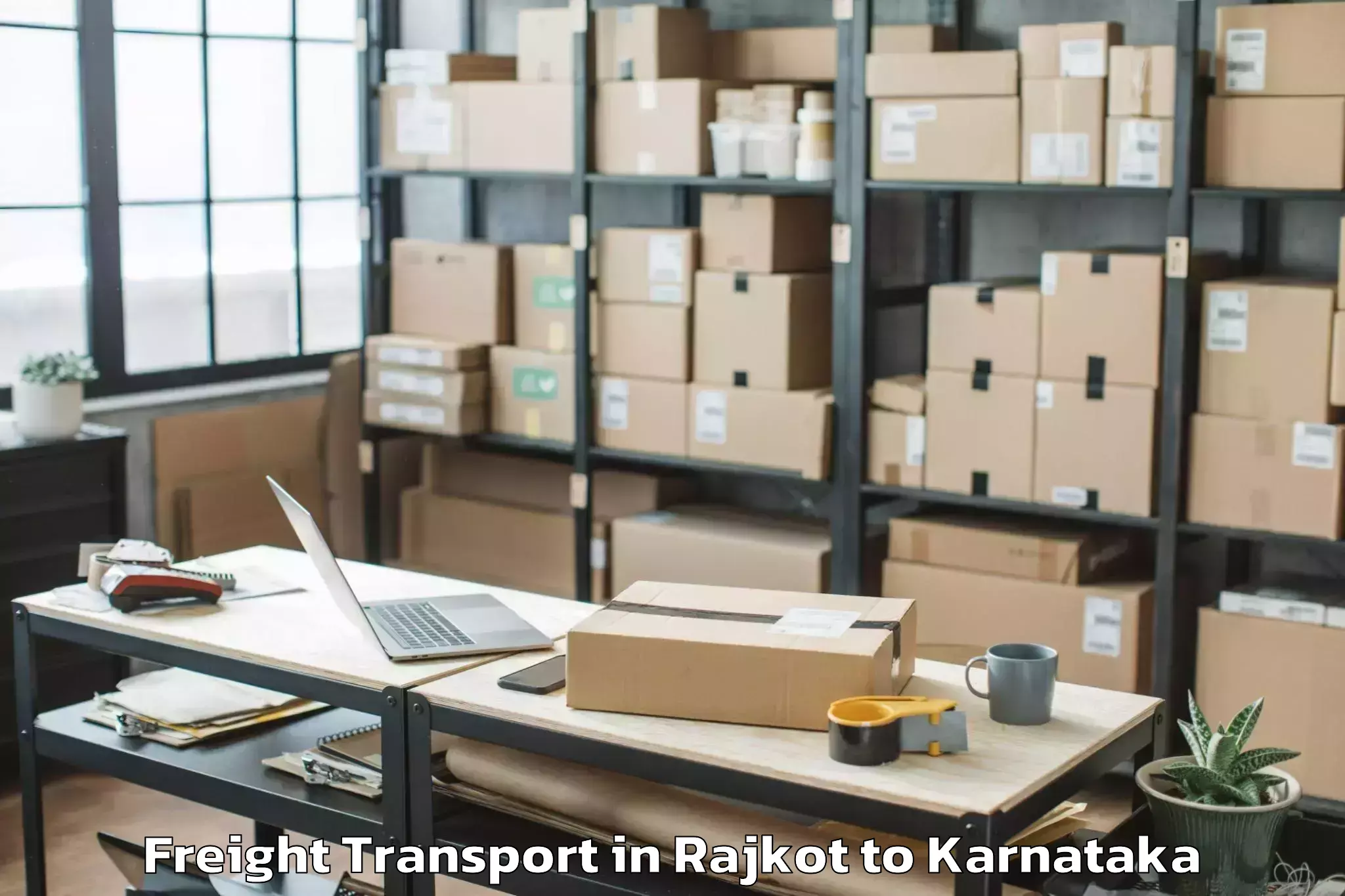 Easy Rajkot to Laxmeshwar Freight Transport Booking